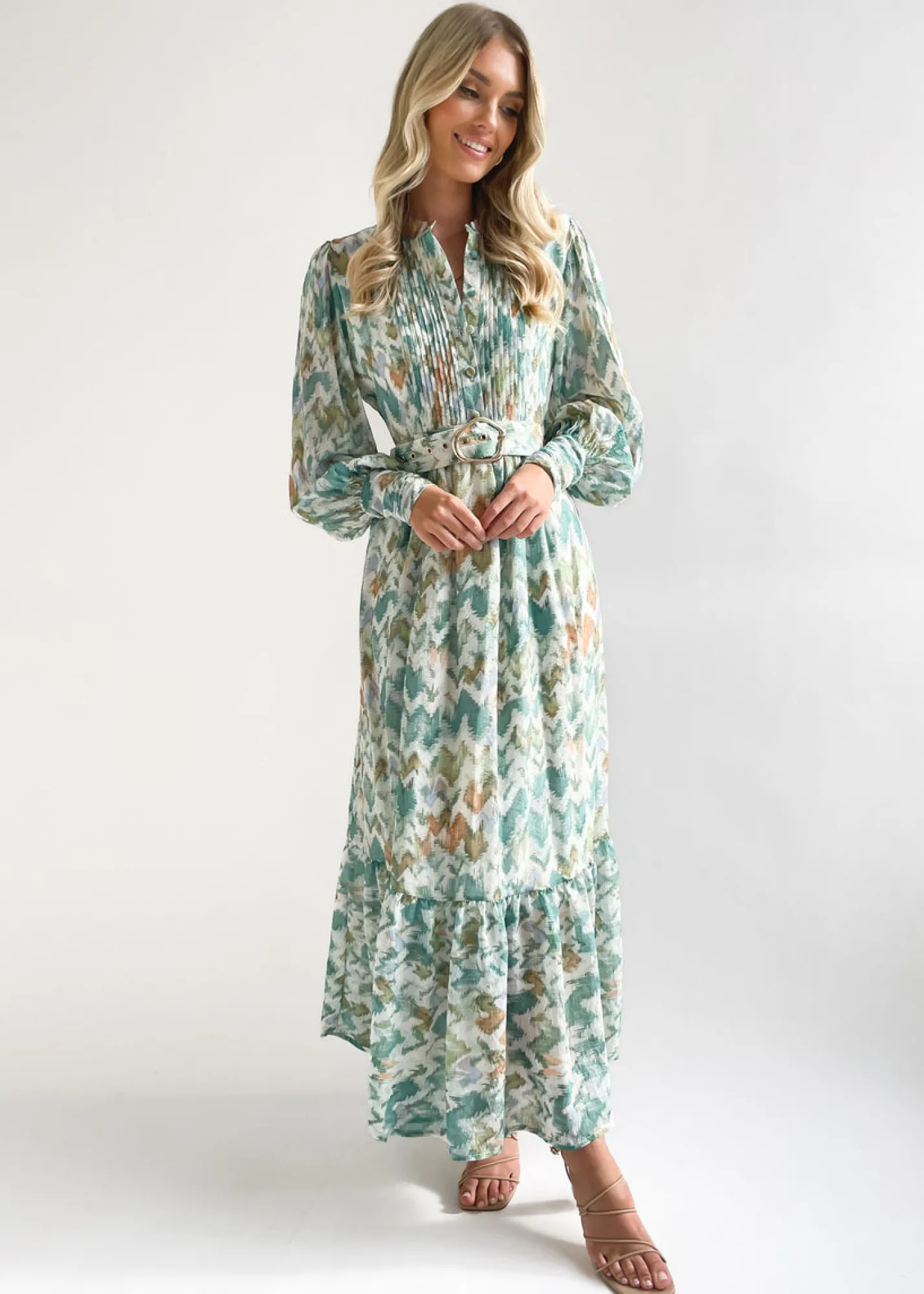 Women Gingham & Heels Maxi>Ginney Maxi Dress
