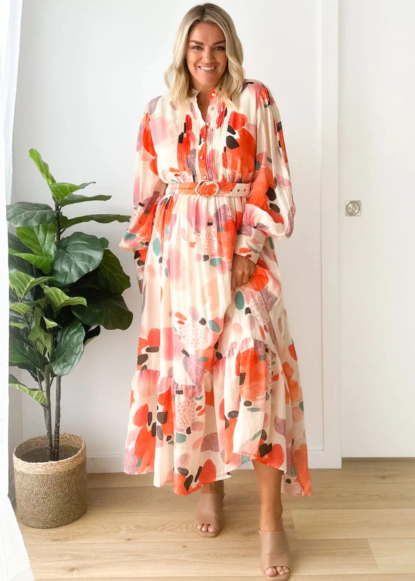Women Gingham & Heels Maxi>Ginney Maxi Dress