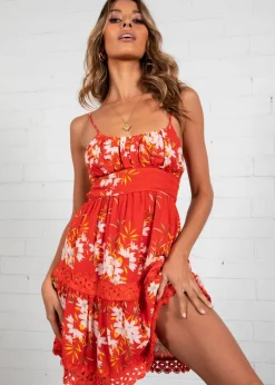 Women Gingham & Heels Short>Good For The Heart Dress