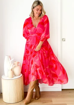 Women Gingham & Heels Maxi><noscript><img width=