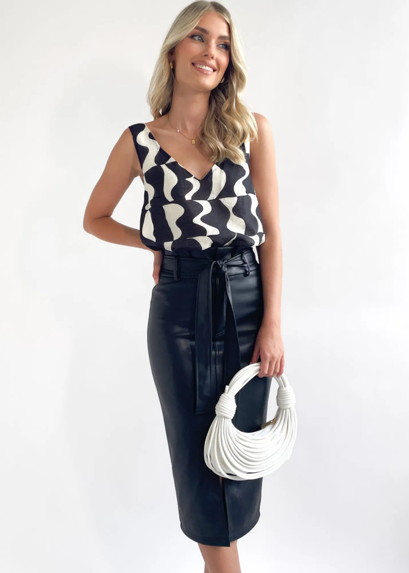 Women Gingham & Heels Singlets/Camis>Hallia Cami