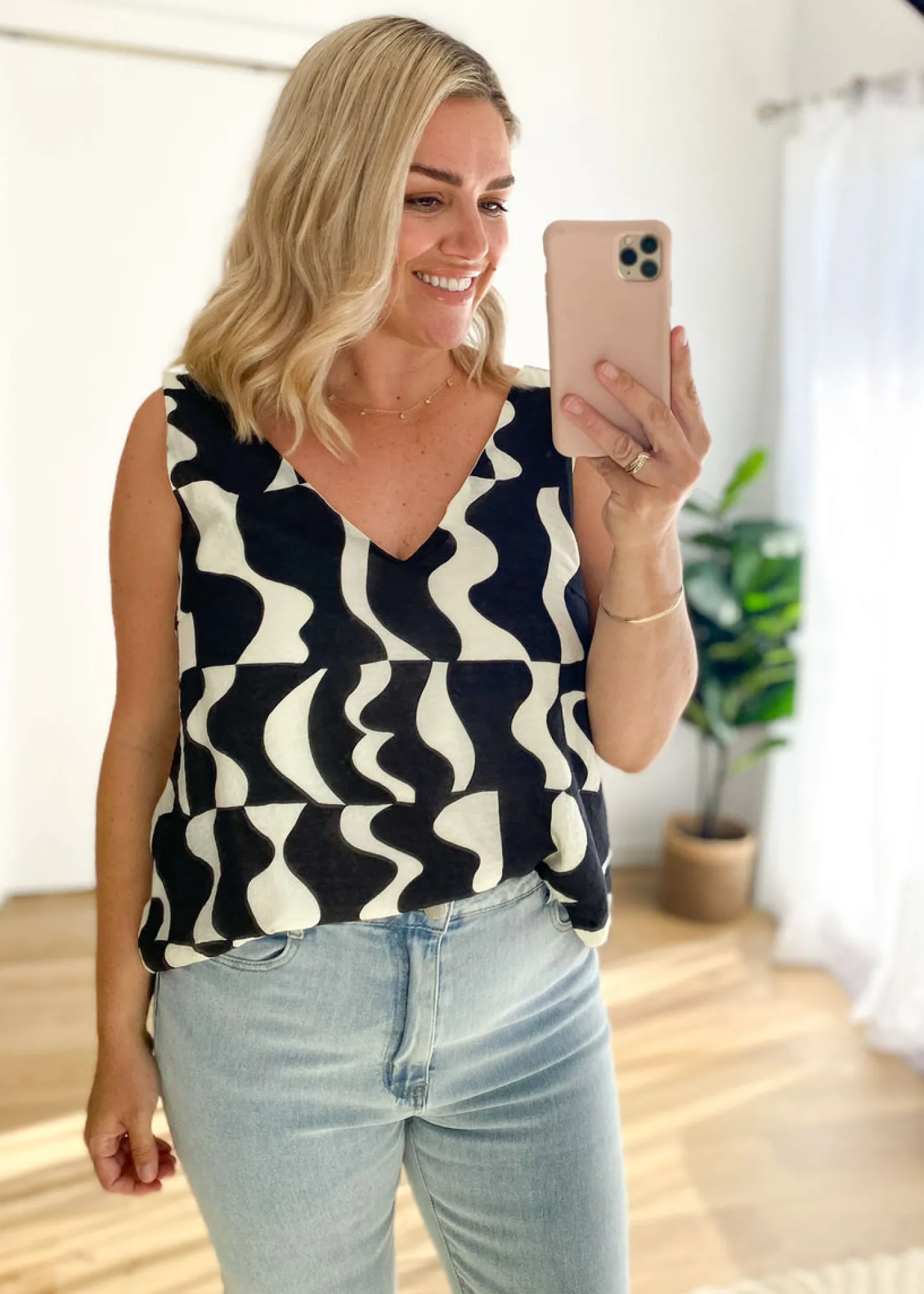 Women Gingham & Heels Singlets/Camis>Hallia Cami