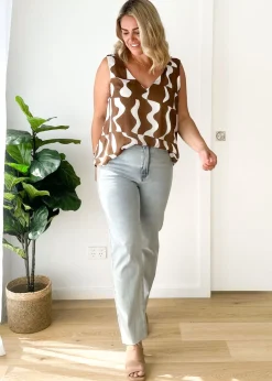 Women Gingham & Heels Singlets/Camis>Hallia Cami