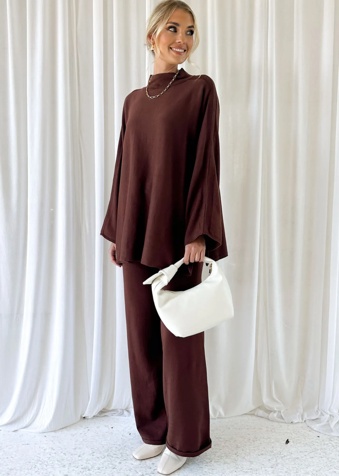 Women Gingham & Heels Sets>Harlie Knit Pants