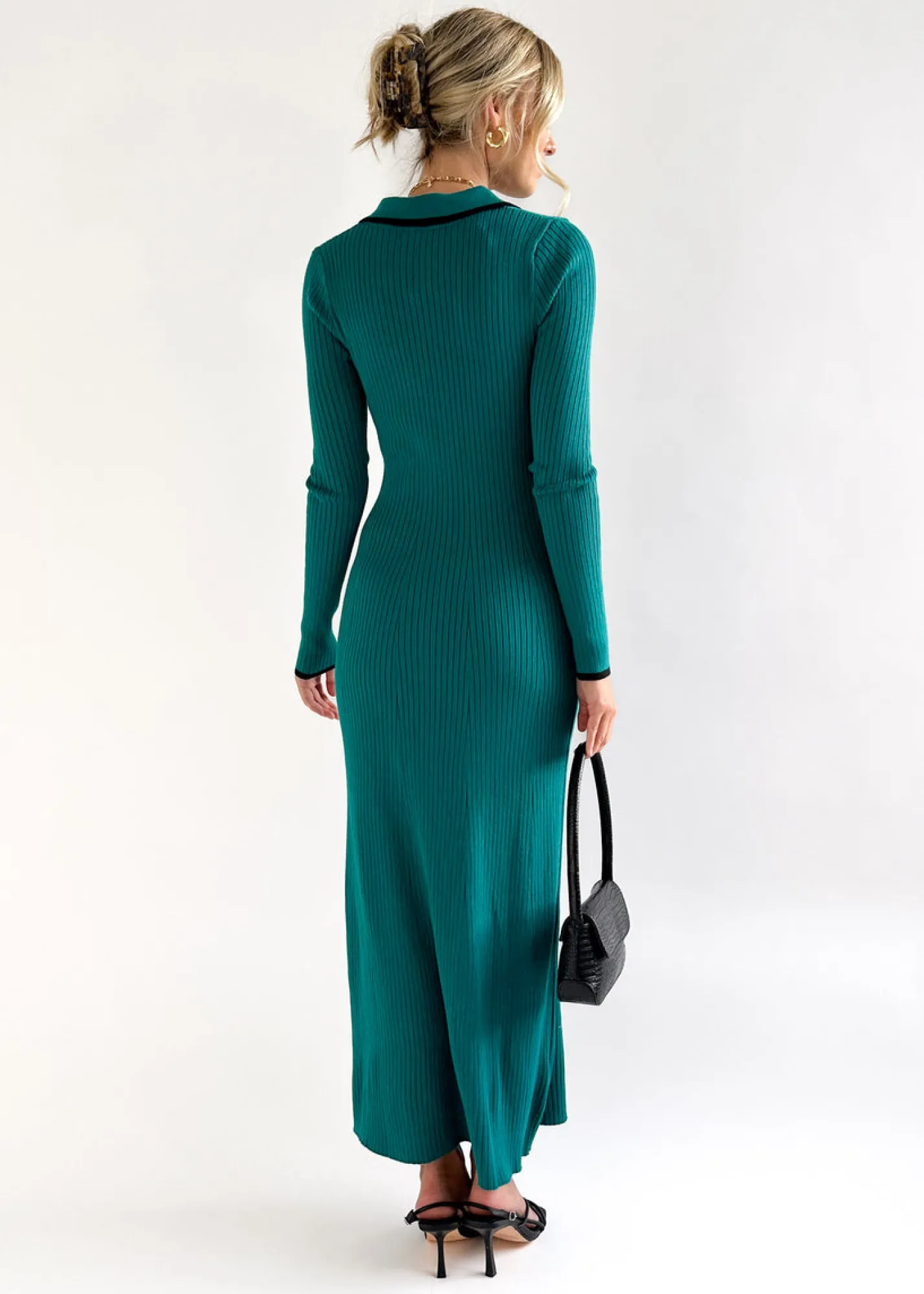 Women Gingham & Heels Knit Dresses>Harlina Knit Midi Dress