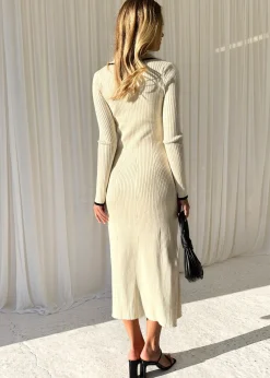 Women Gingham & Heels Knit Dresses><noscript><img width=