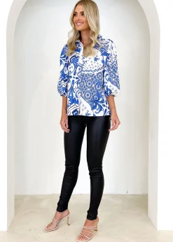 Women Gingham & Heels Blouses><noscript><img width=