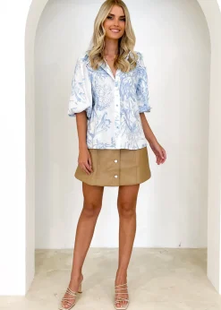 Women Gingham & Heels Blouses>Hathaway Blouse