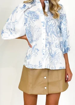 Women Gingham & Heels Blouses><noscript><img width=