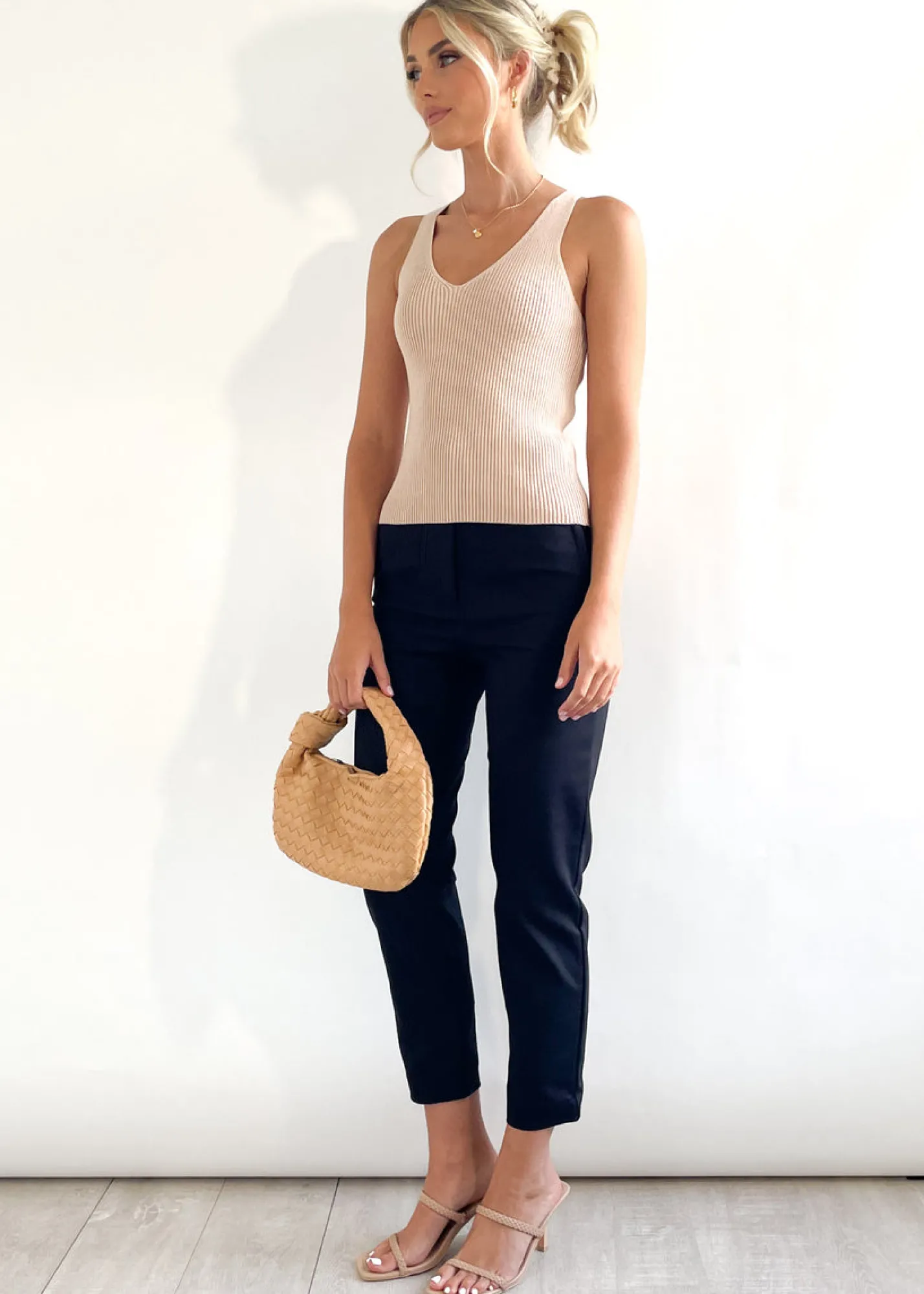 Women Gingham & Heels Knit Tops>Imojen Knit Top