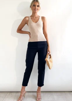 Women Gingham & Heels Basic Tops><noscript><img width=