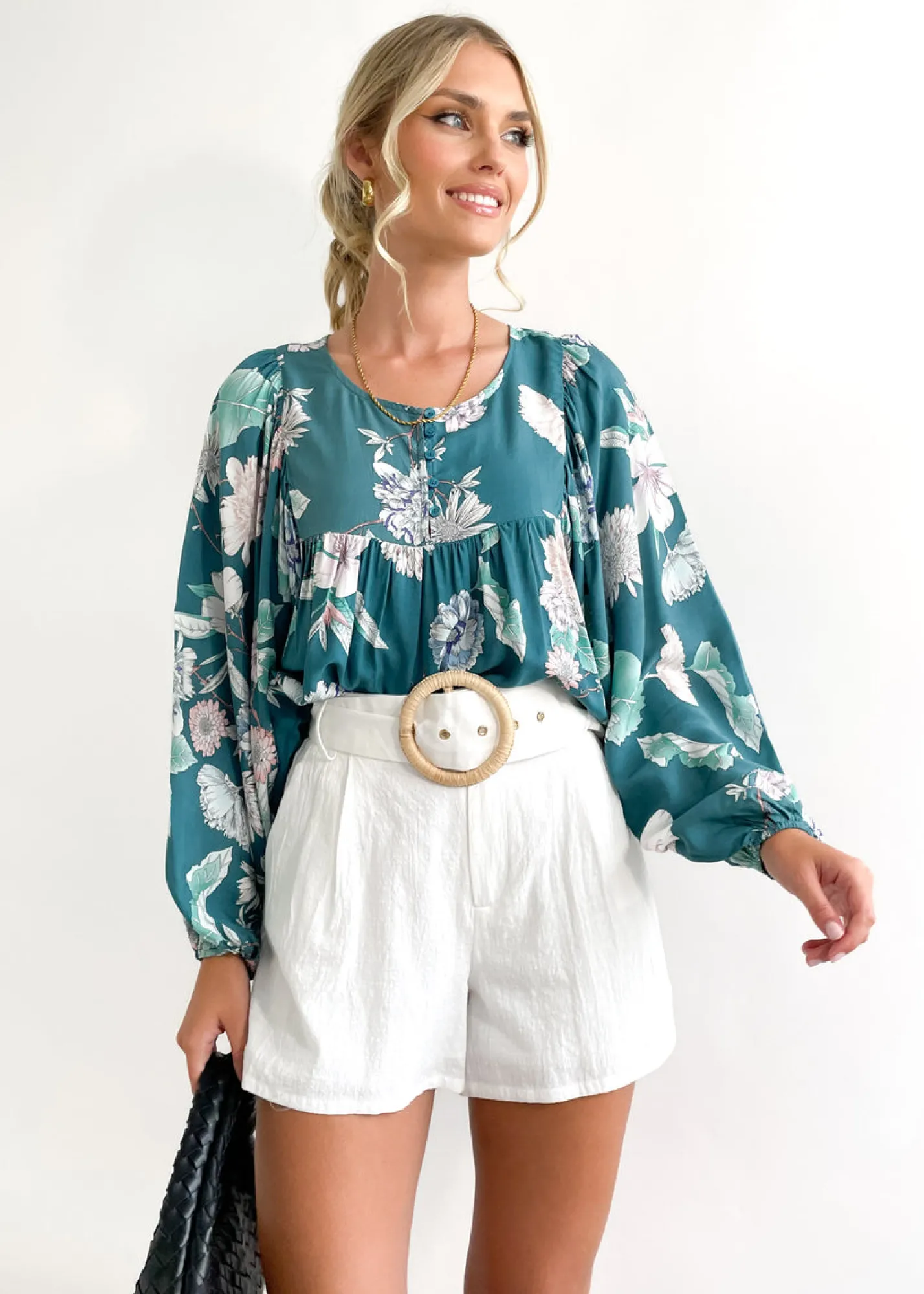 Women Gingham & Heels Blouses>Indira Blouse