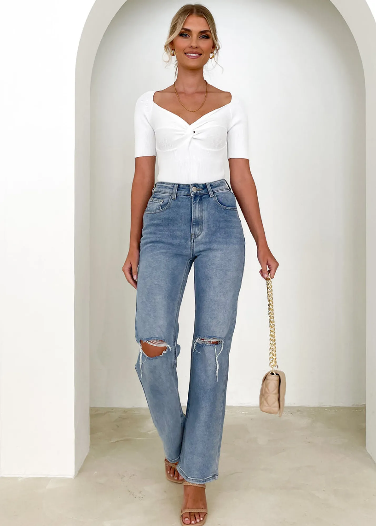 Women Gingham & Heels Jeans>Inika Stretch Jeans
