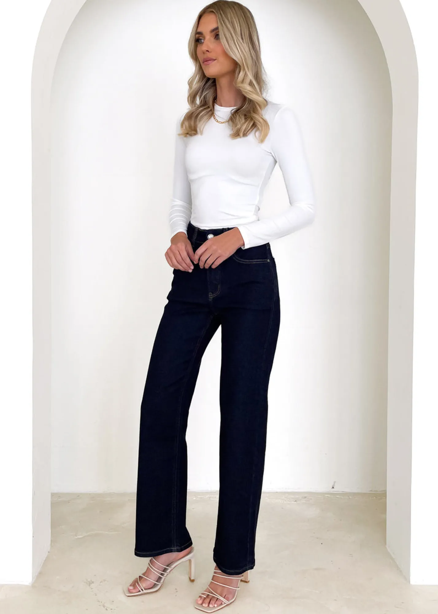 Women Gingham & Heels Jeans>Ivaliah Stretch Jeans