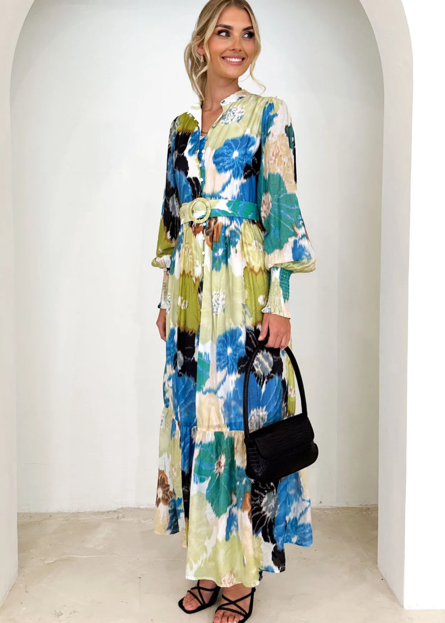 Women Gingham & Heels Maxi>Ivvianne Maxi Dress