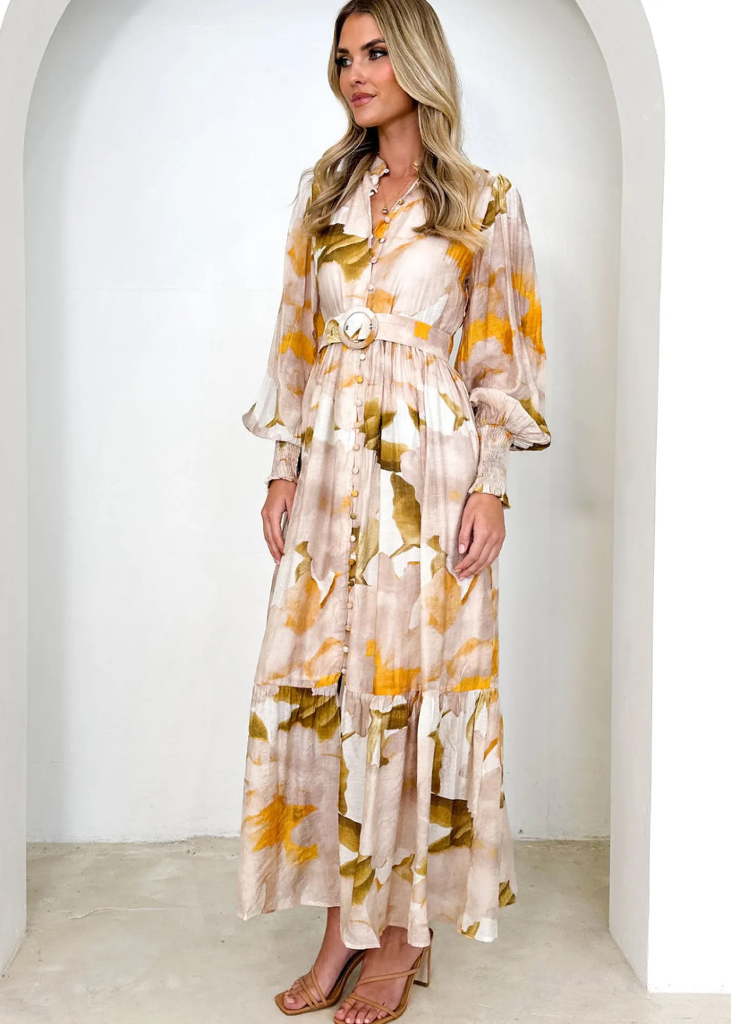 Women Gingham & Heels Maxi>Ivvianne Maxi Dress