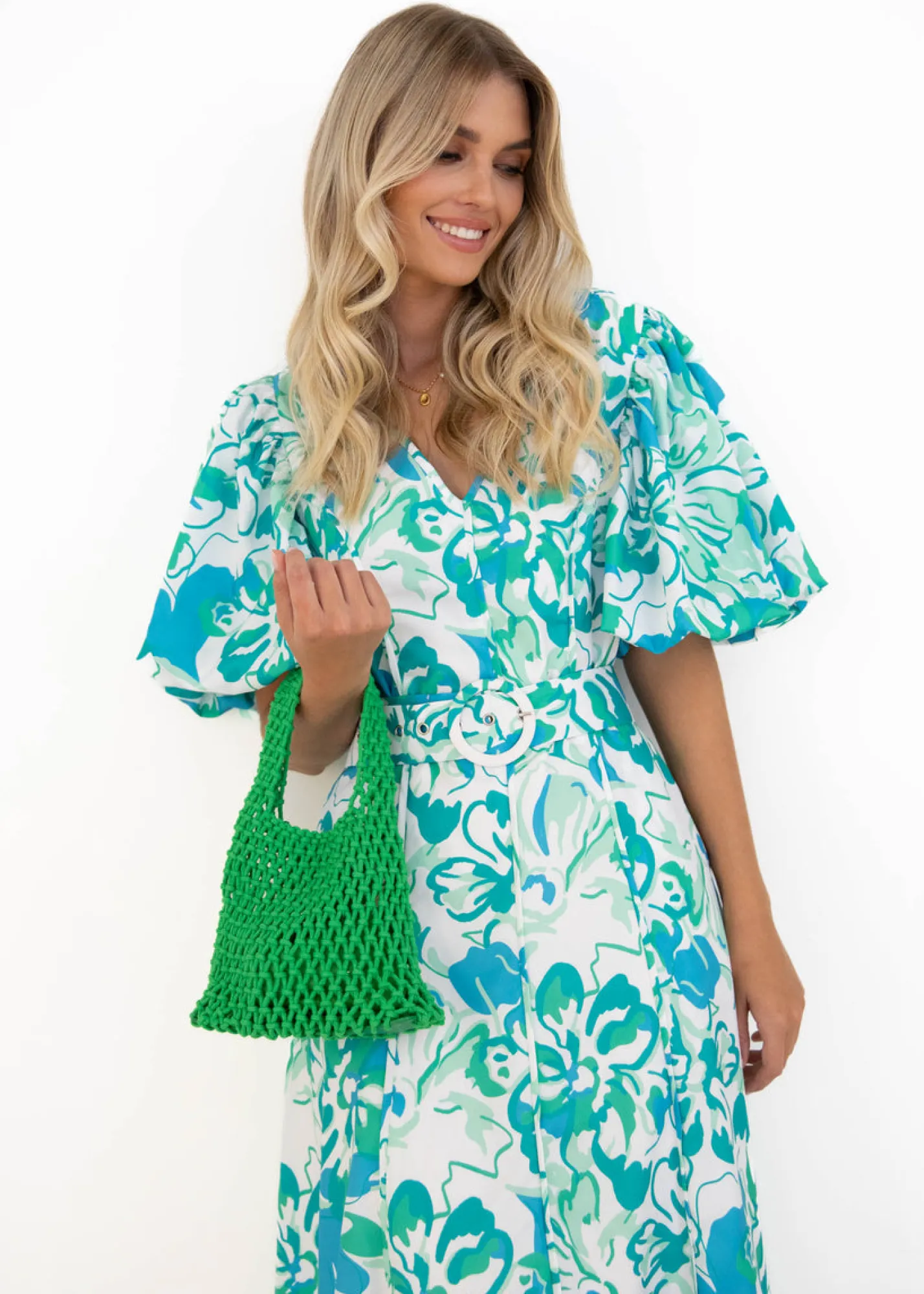 Women Gingham & Heels Bags>Izzey Crochet Mini Bag
