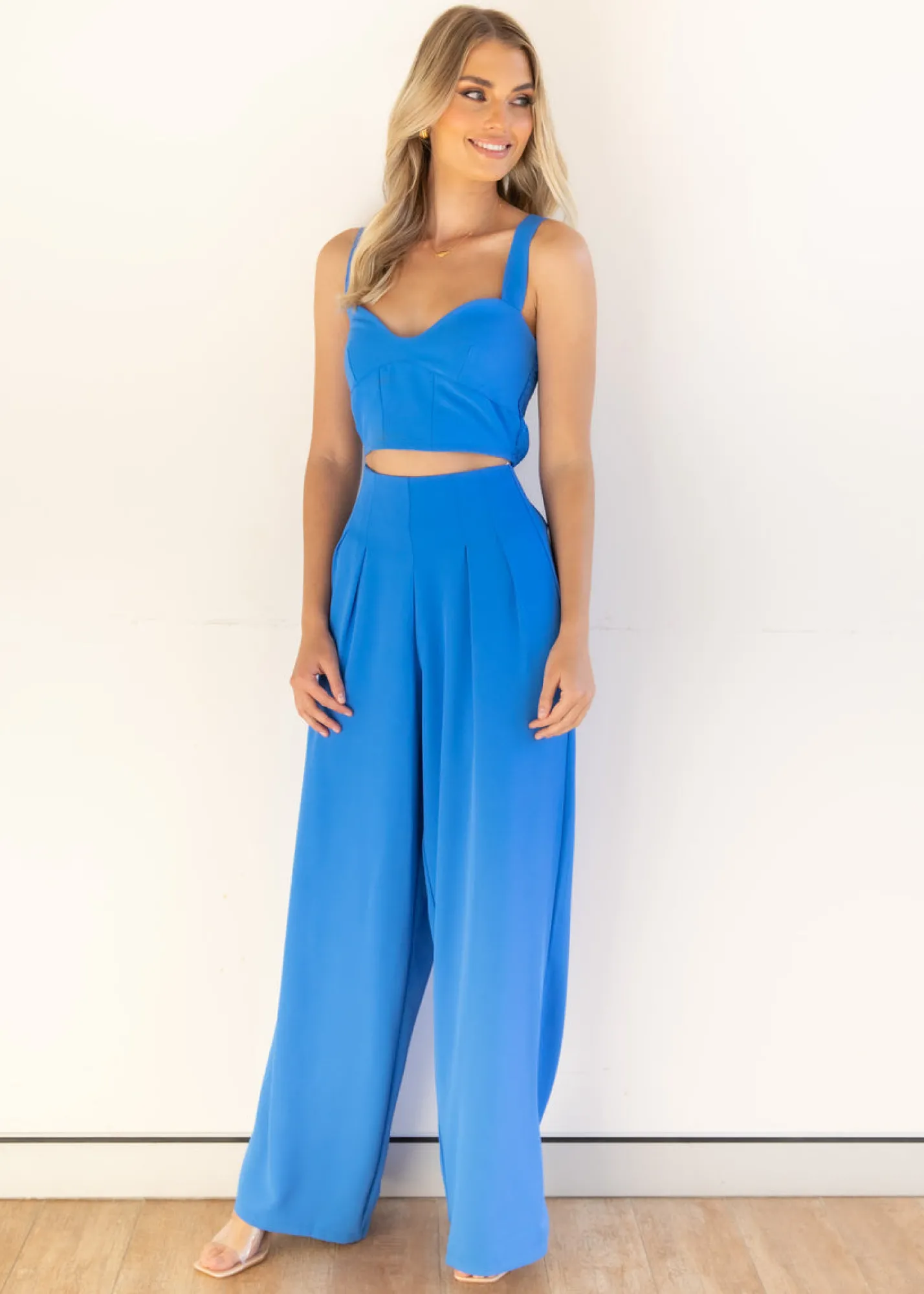 Women Gingham & Heels Sets>Izzie Crop