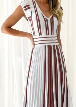 Women Gingham & Heels Knit Dresses><noscript><img width=