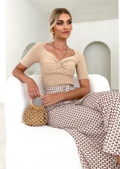Women Gingham & Heels Knit Tops>Jannia Knit Top