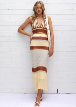 Women Gingham & Heels Crops>Jaxey Knit Crop
