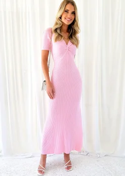 Women Gingham & Heels Knit Dresses><noscript><img width=