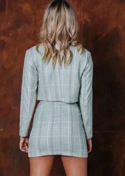 Women Gingham & Heels Crops><noscript><img width=