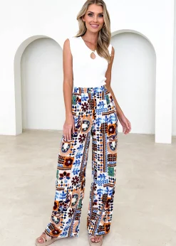 Women Gingham & Heels Pants><noscript><img width=