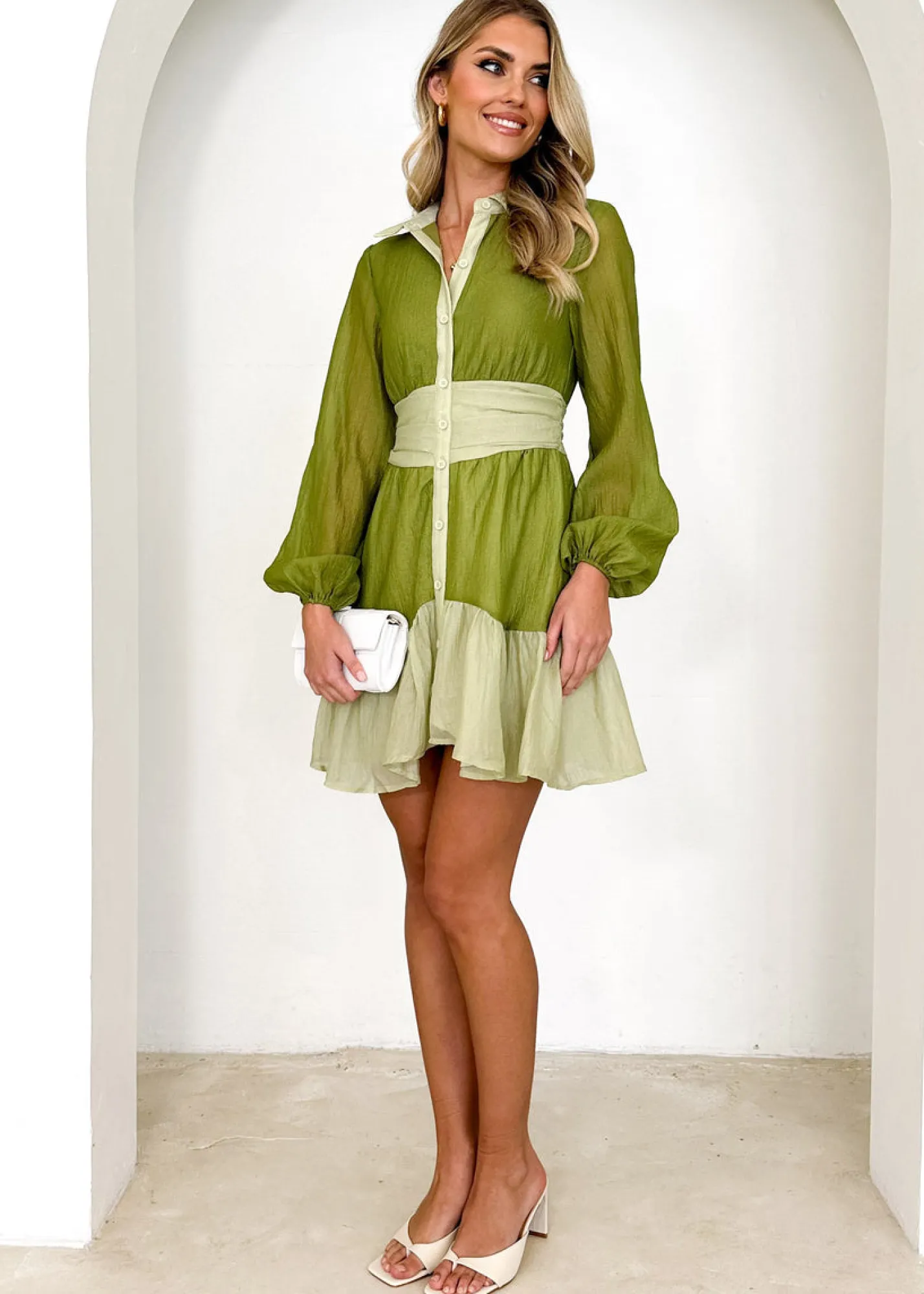 Women Gingham & Heels Short>Jolea Dress