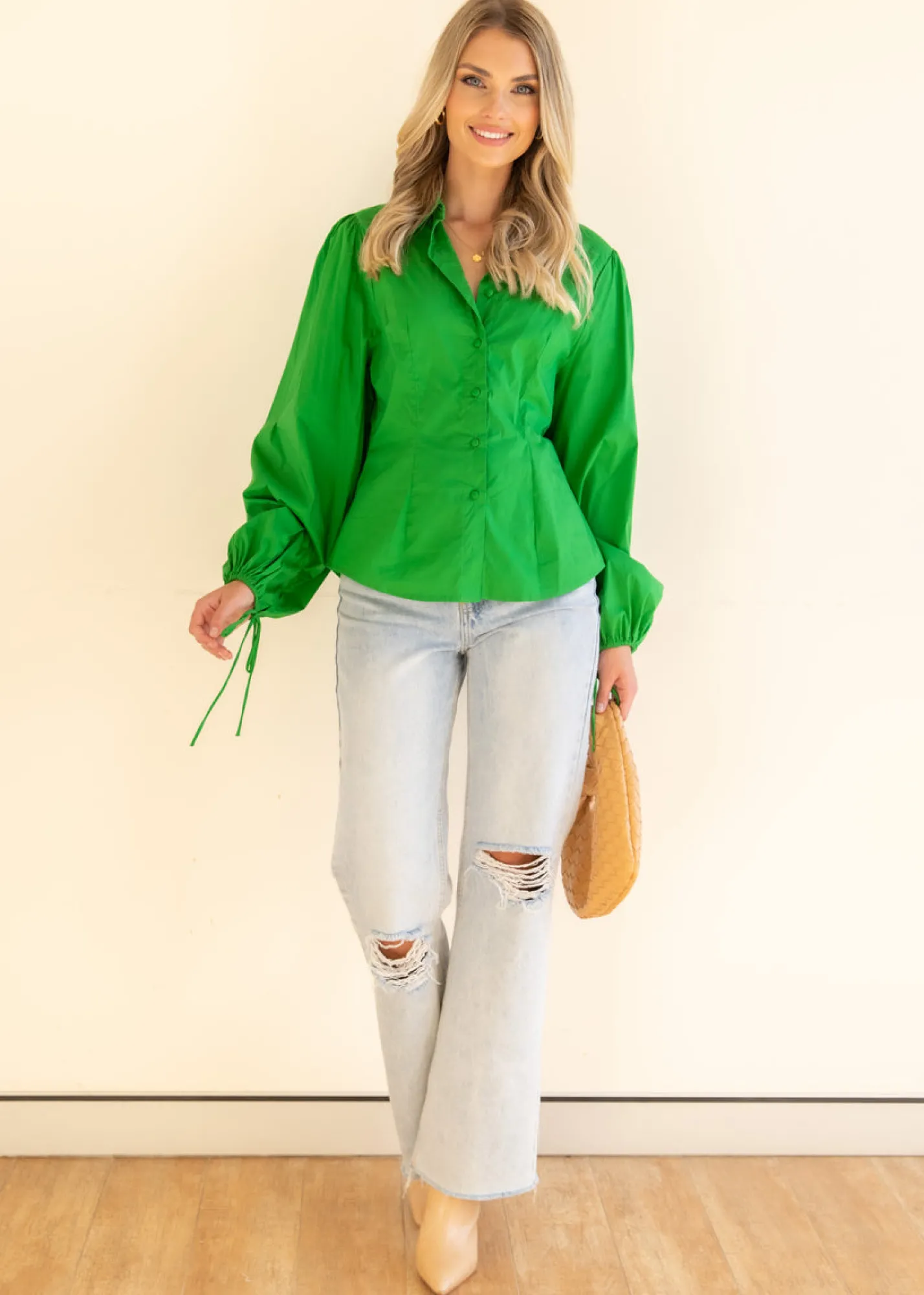 Women Gingham & Heels Sets>Jorah Shirt