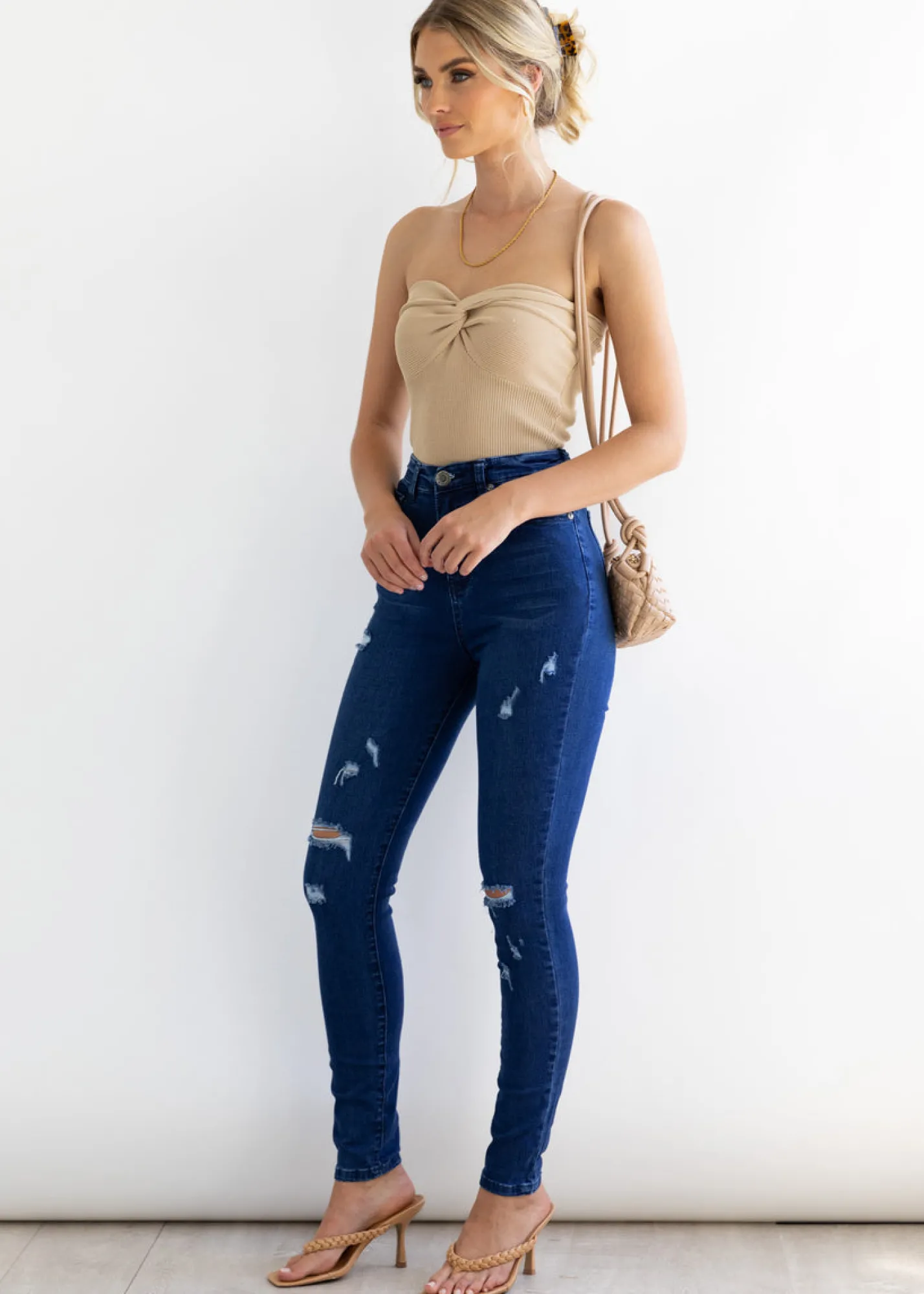 Women Gingham & Heels Jeans>Jordina Hi-Rise Jeans