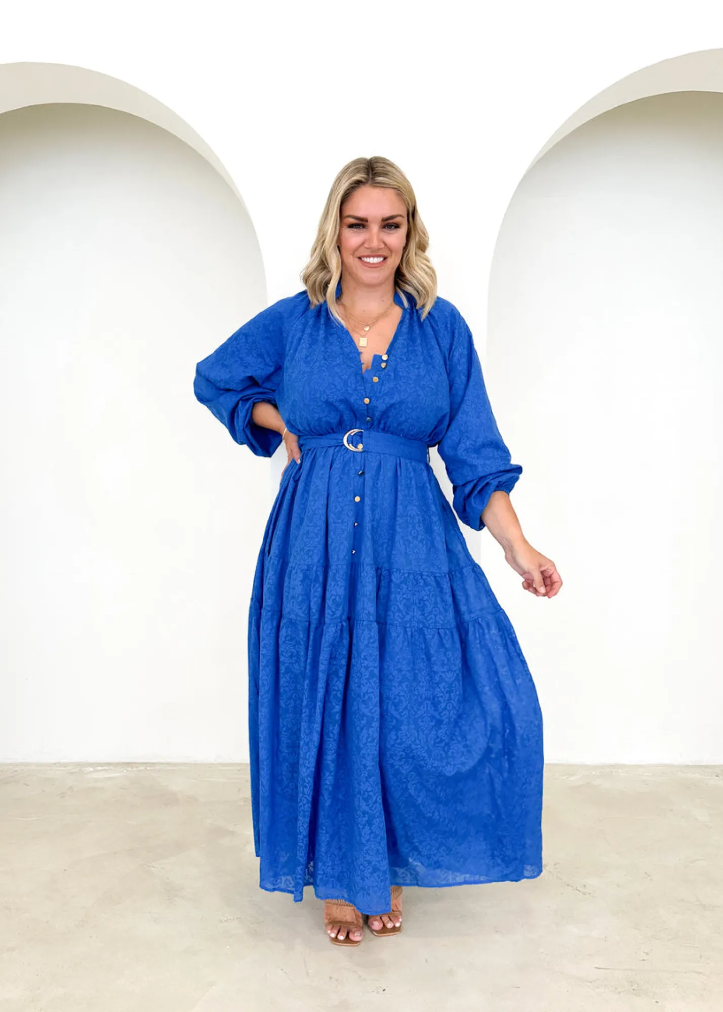 Women Gingham & Heels Maxi>Josse Maxi Dress