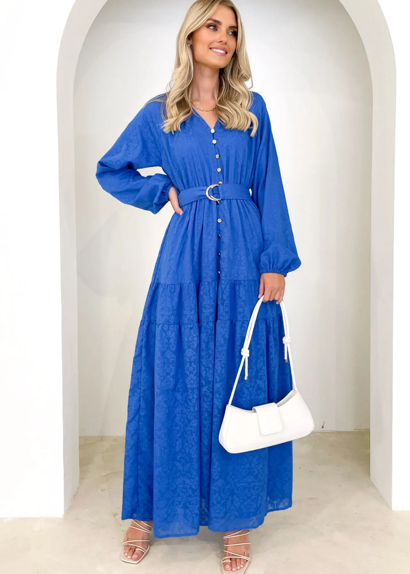 Women Gingham & Heels Maxi>Josse Maxi Dress