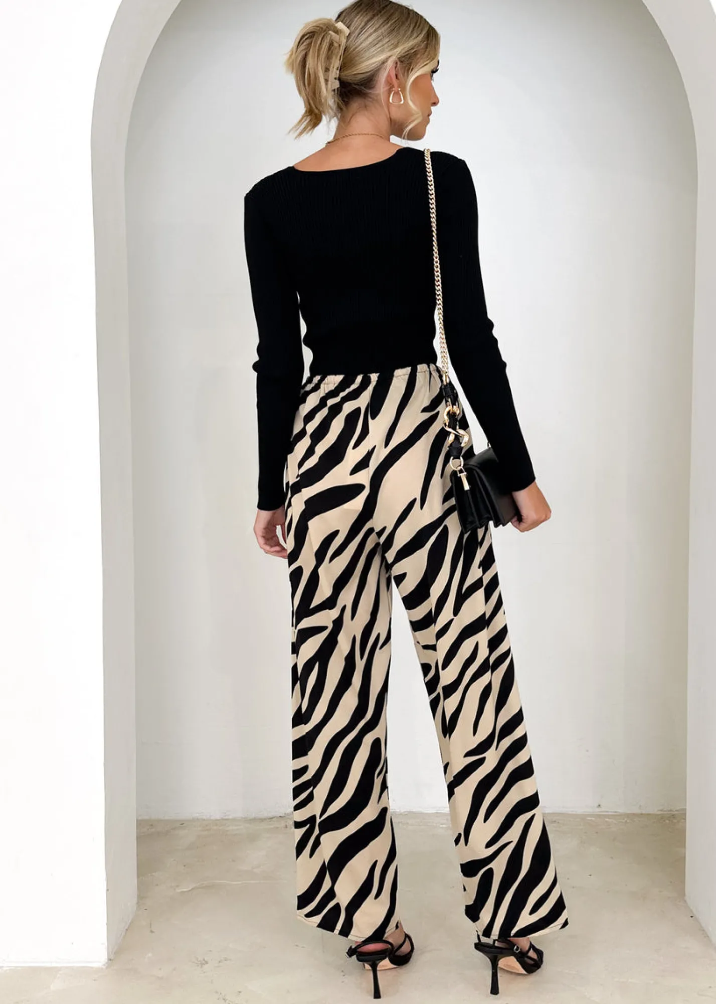 Women Gingham & Heels Pants>Jossin Pants