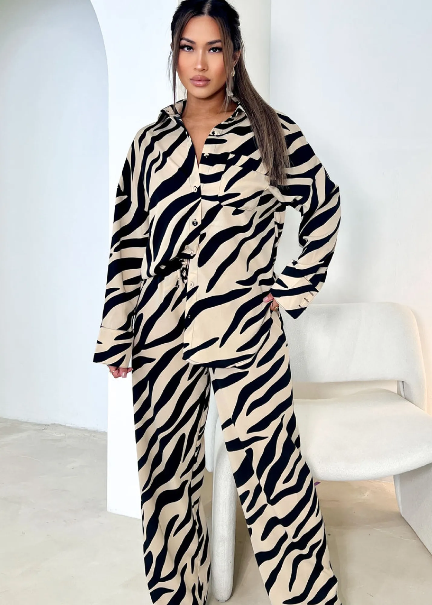 Women Gingham & Heels Sets>Jossina Shirt