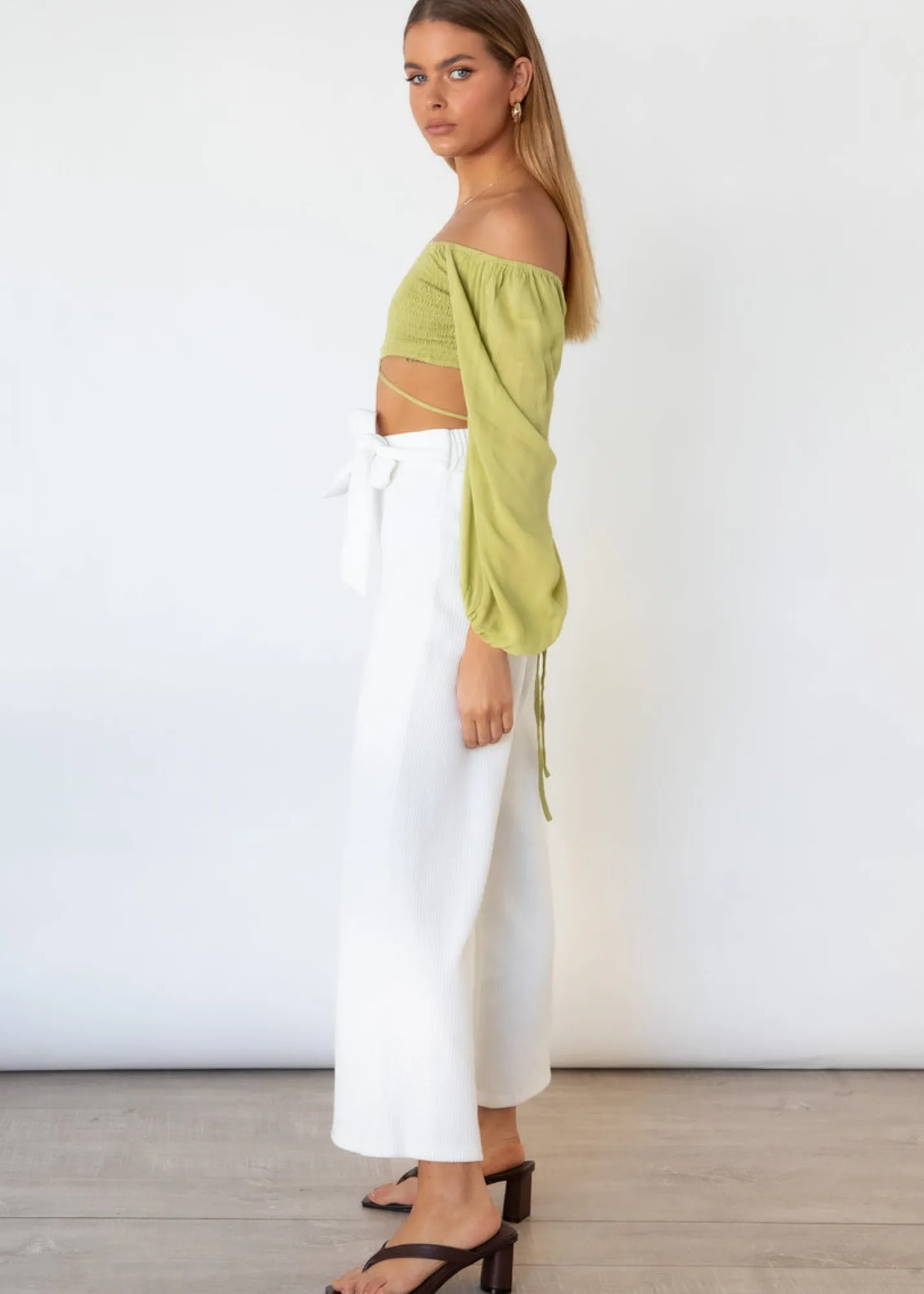 Women Gingham & Heels Knit Bottoms>Kai Knit Pants