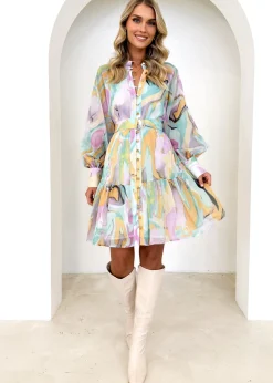 Women Gingham & Heels Short>Kaliana Dress