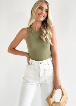 Women Gingham & Heels Basic Tops>Kalliope Tank Top