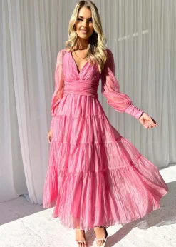 Women Gingham & Heels Maxi>Kamellia Maxi Dress