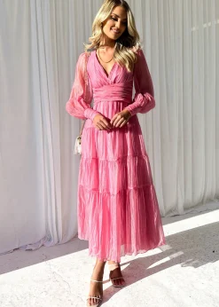 Women Gingham & Heels Maxi>Kamellia Maxi Dress