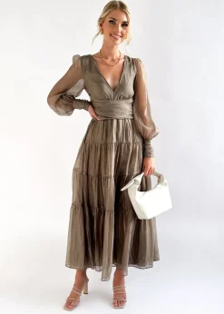 Women Gingham & Heels Maxi><noscript><img width=