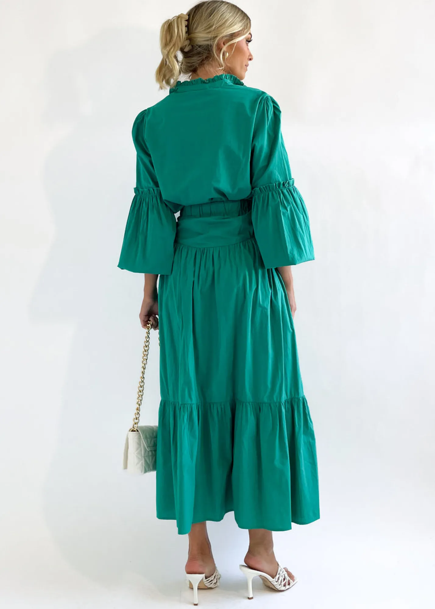 Women Gingham & Heels Sets>Kapas Midi Skirt