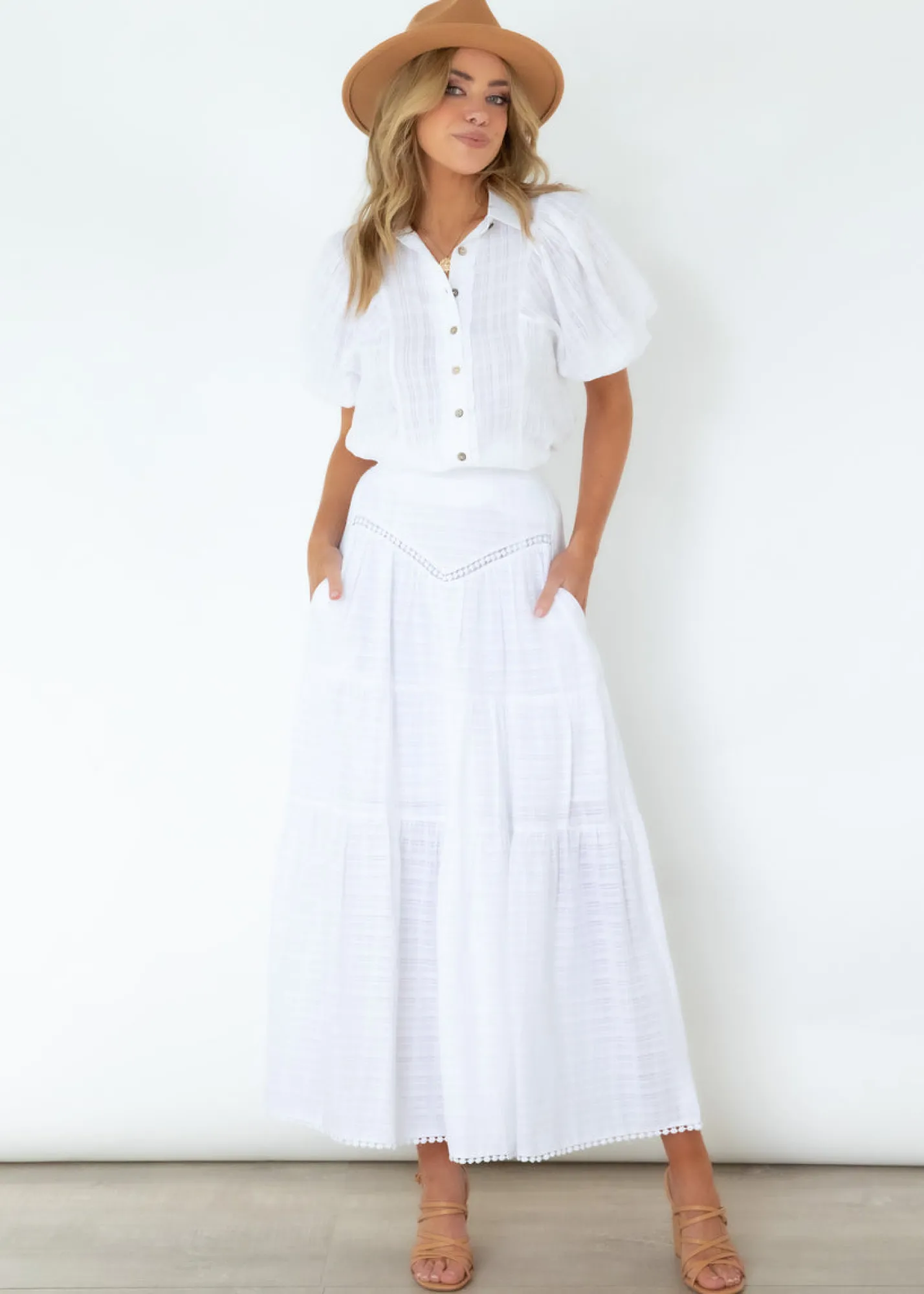 Women Gingham & Heels Skirts>Karianne Maxi Skirt