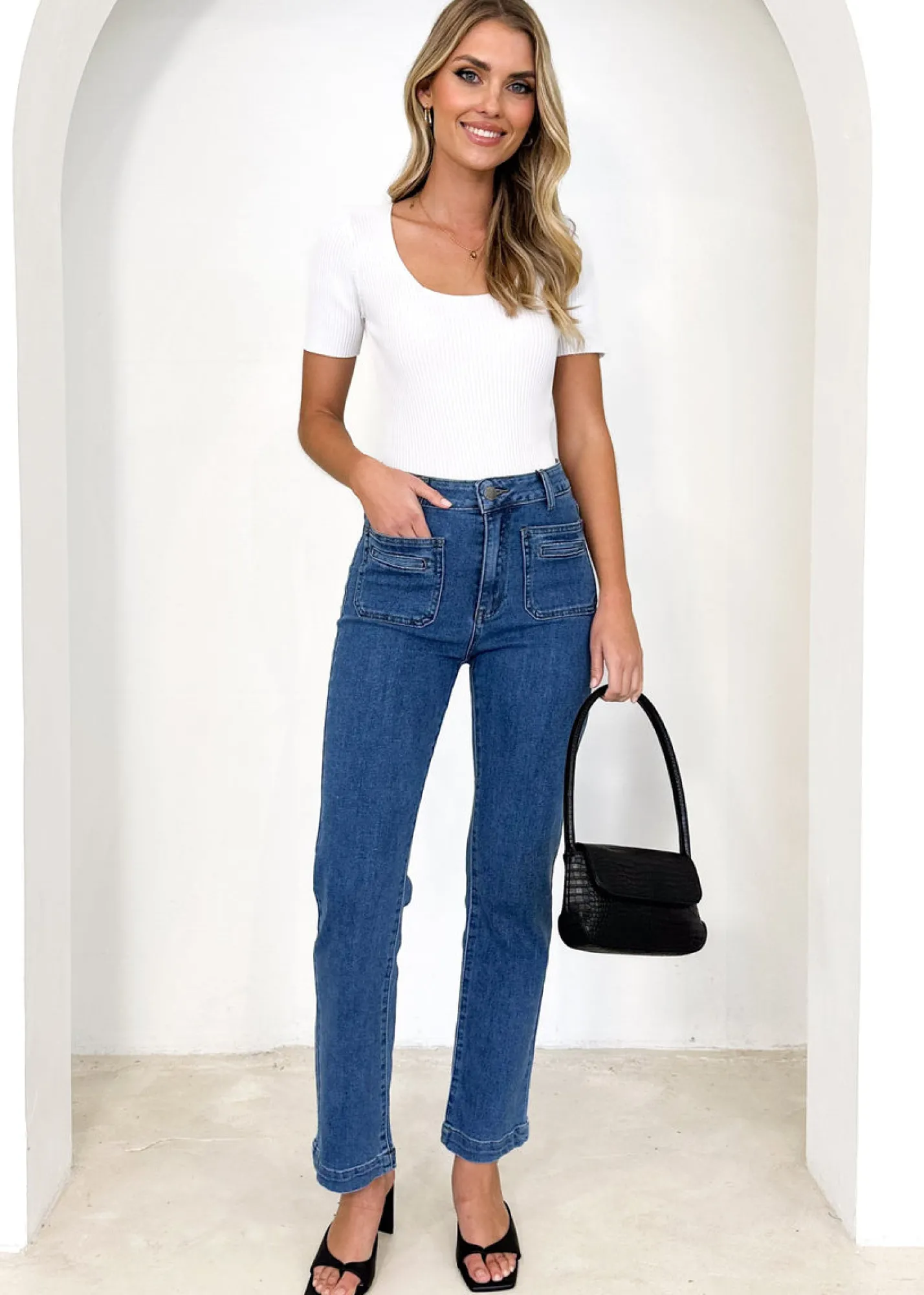 Women Gingham & Heels Jeans>Kason Stretch Jeans