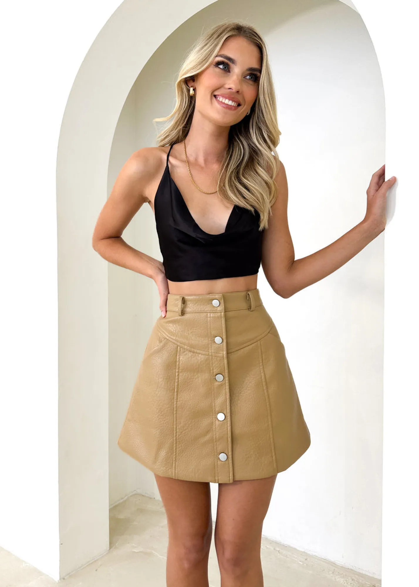 Women Gingham & Heels Crops>Kaz Crop