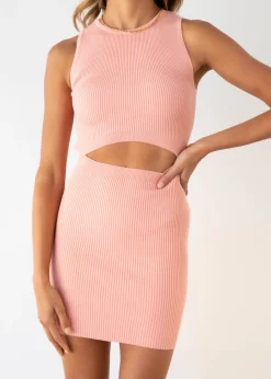 Women Gingham & Heels Knit Dresses><noscript><img width=