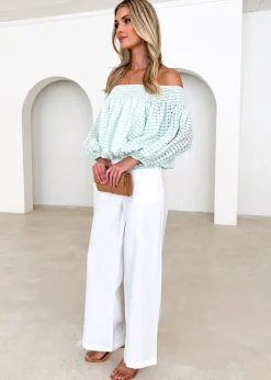 Women Gingham & Heels Off The Shoulder><noscript><img width=