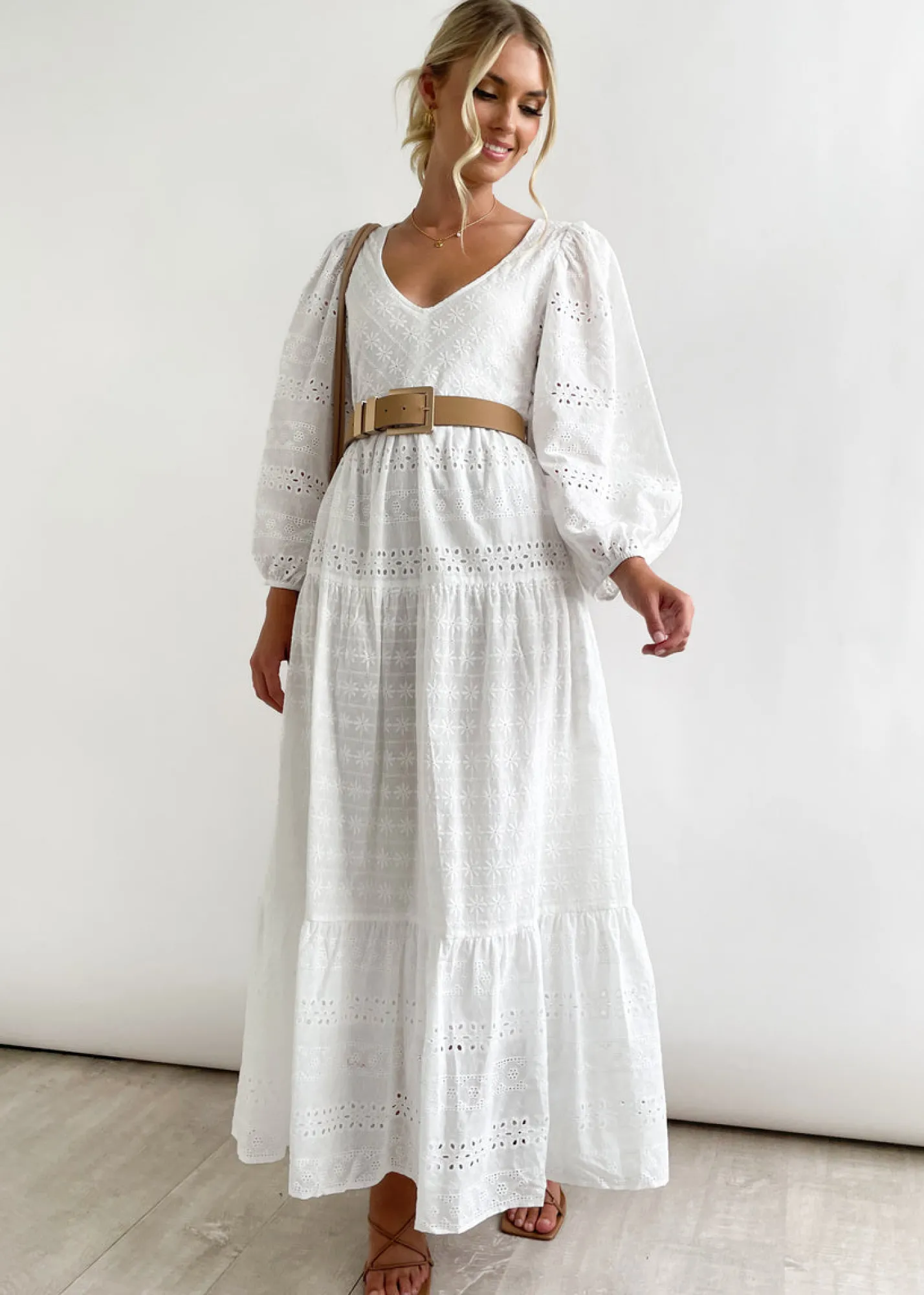 Women Gingham & Heels Maxi>Kelsie Maxi Dress