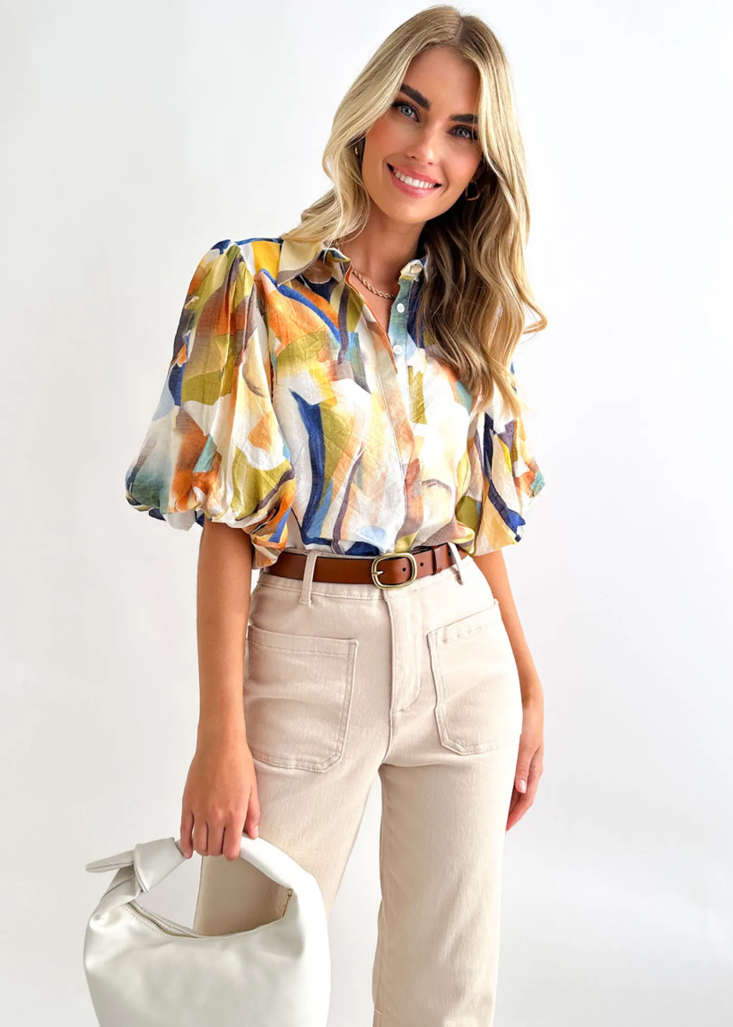 Women Gingham & Heels Blouses>Kenyon Blouse