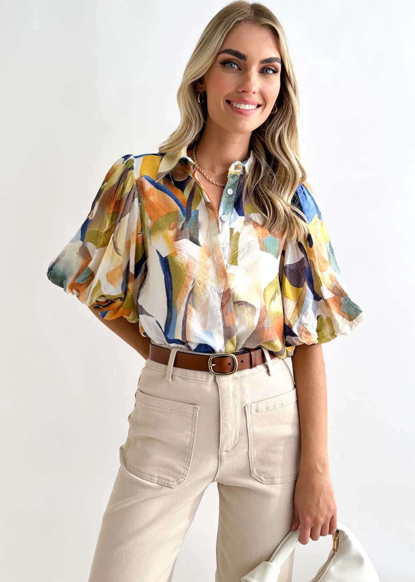 Women Gingham & Heels Blouses>Kenyon Blouse